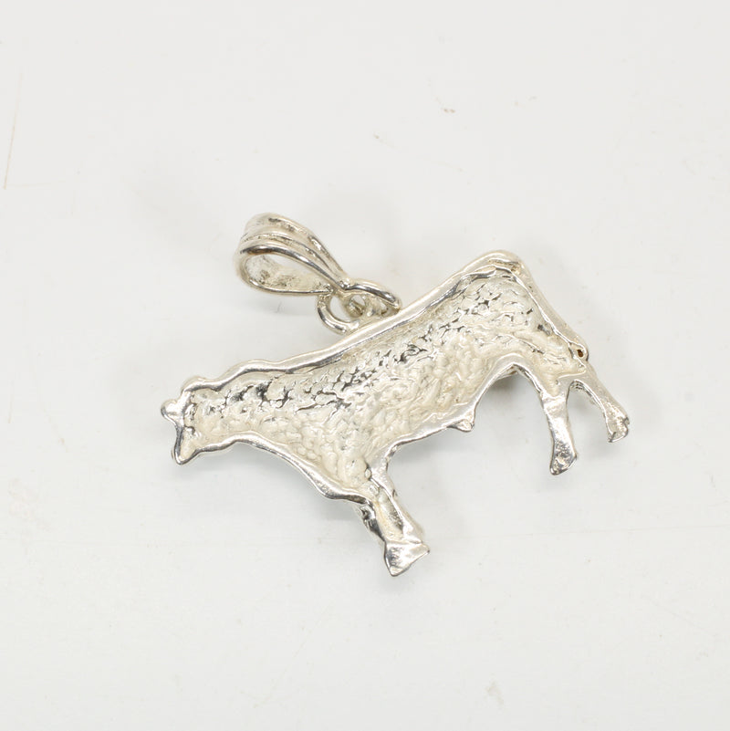 Angus Show Bull Necklace made in 925 Sterling Silver: Champion Cattle Jewelry