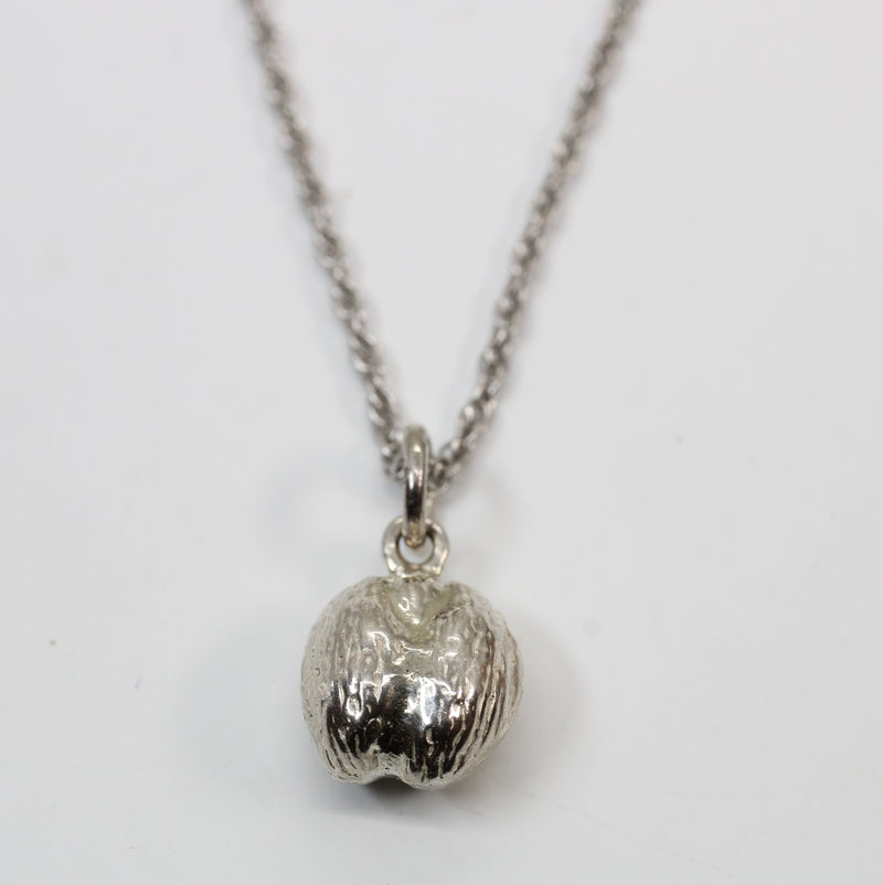 Silver Coco De mer Seed necklace, earrings, or charm in 925 Sterling