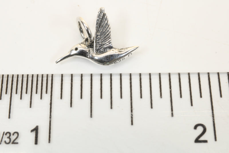 Small Silver Hummingbird Necklace for her made in Sterling Silver