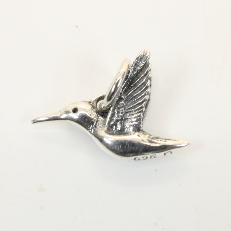 Small Silver Hummingbird Necklace for her made in Sterling Silver