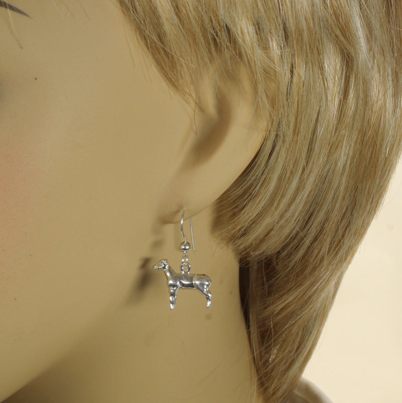 Show Lamb Dangle Earrings,  Show Sheep Dangle Earrings in 925 sterling silver