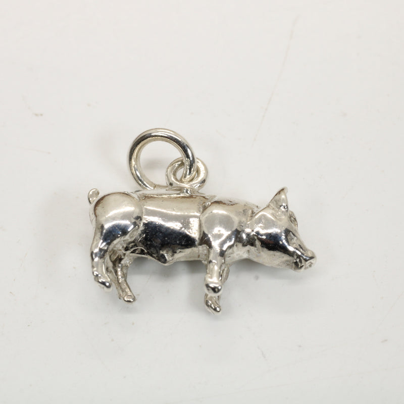 Show Pig Charm made in 925 Sterling Silver