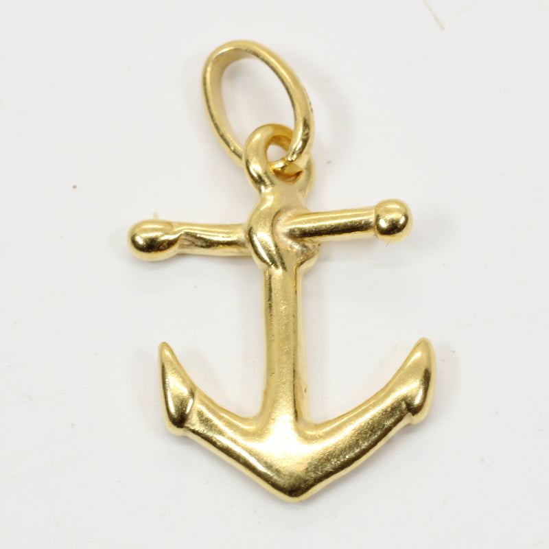 Small Gold Anchor Necklace for her made in 14kt gold vermeil