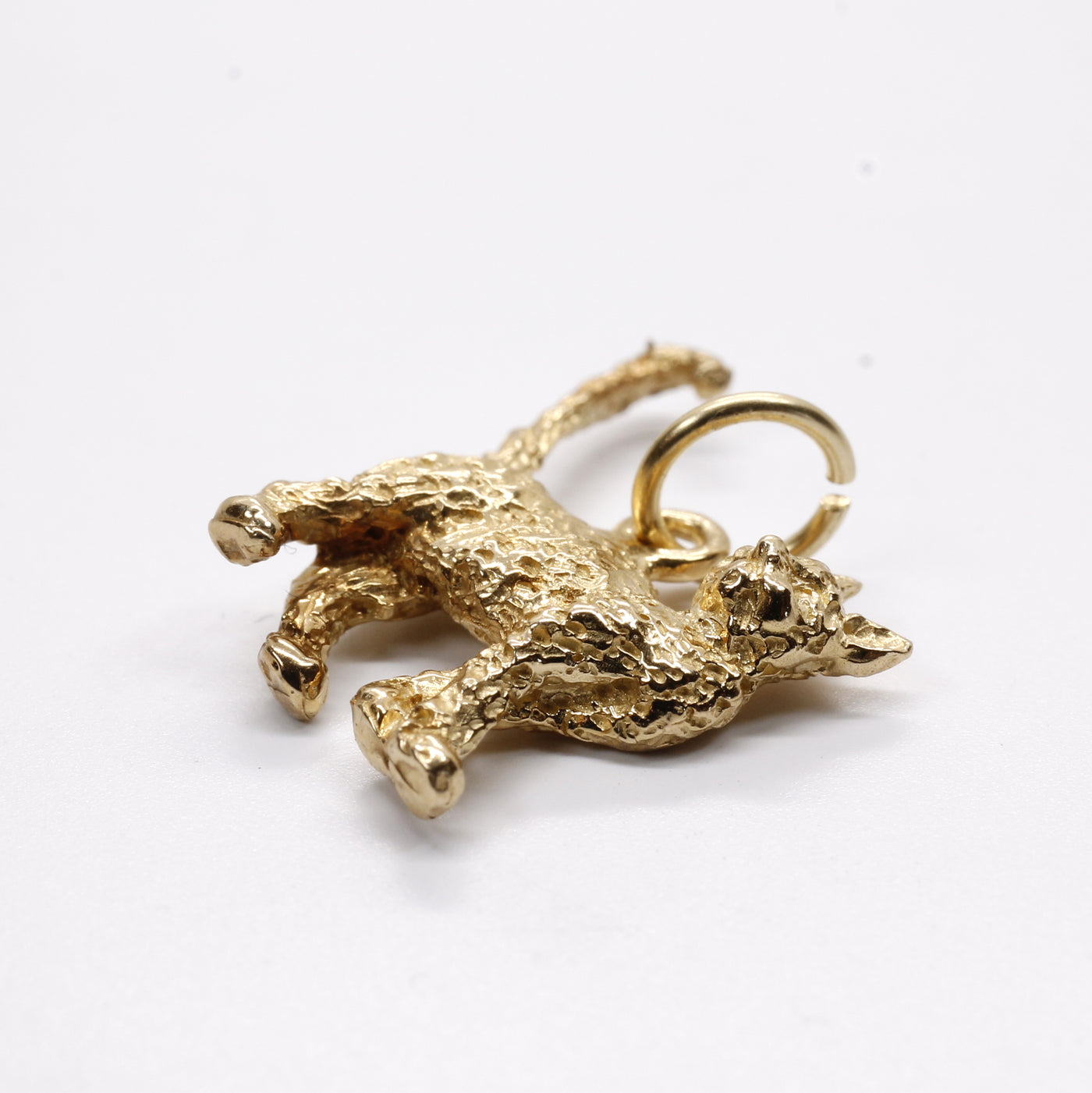 Gold Cat Charm with 14kt gold vermeil 3D House Cat – Chris Chaney
