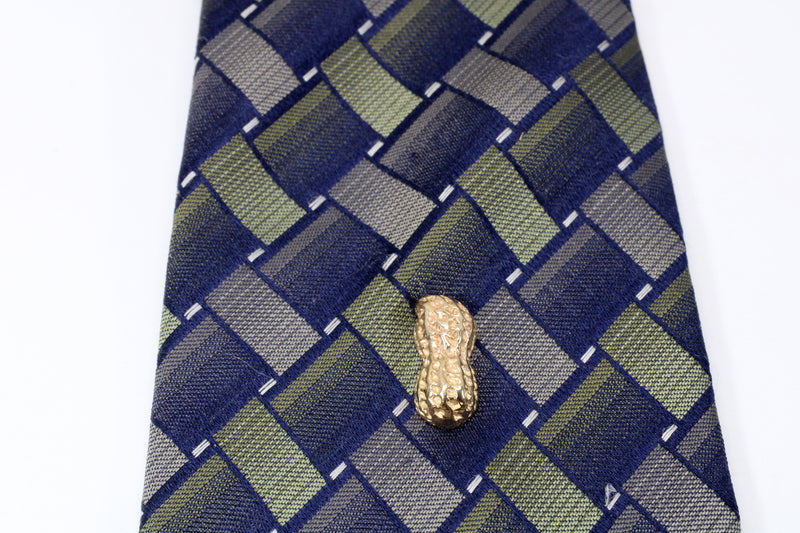 Real 14kt Gold Peanut Tie Tack Tie Tack for Him