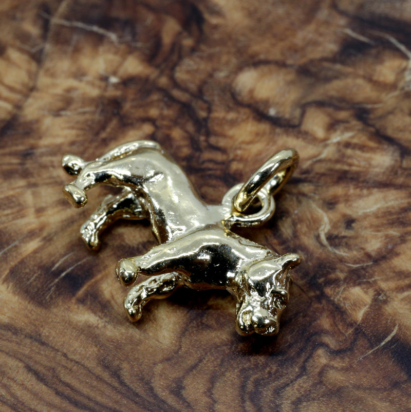 Gold Lioness bracelet charm in 14kt Gold Vermeil