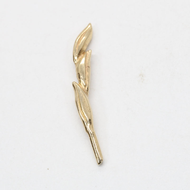 14kt Gold Rice Lapel Pin / Rice Tie Tack Gift for Him