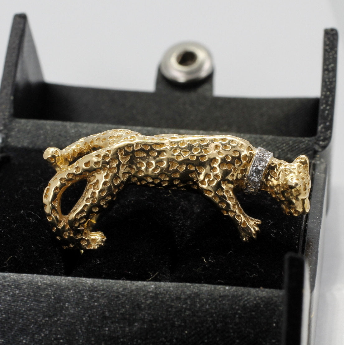 1 gram gold plated jaguar with diamond fashionable design ring for men –  Soni Fashion®