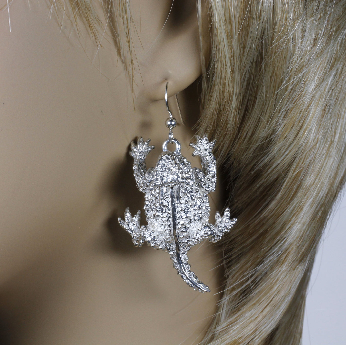 Collier Salamandre Gecko Argent massif 925 rhodié 45cm Collier Salamandre Gecko Argent massif 925 rhodié 45cm