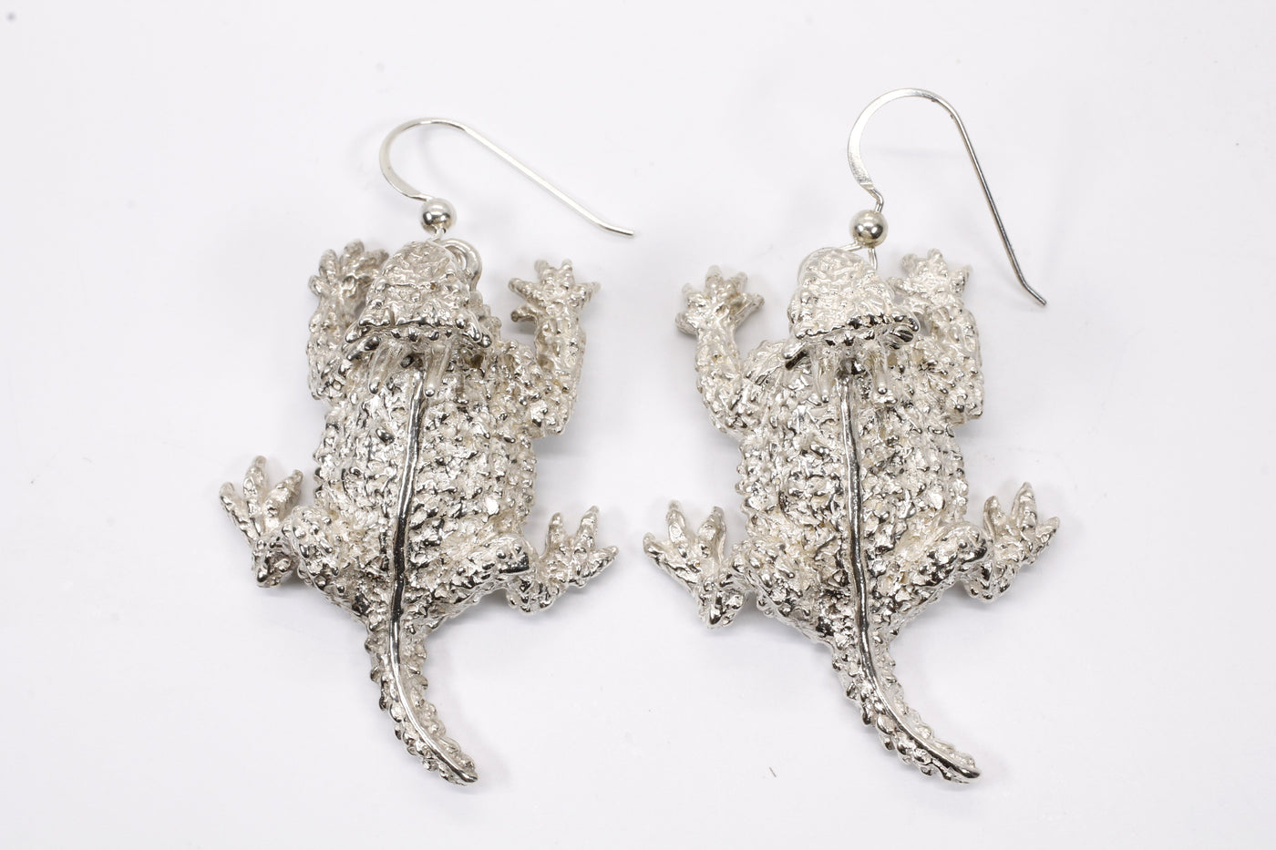 NKlaus zilver paar 925 sterling zilveren gekko hagedis oorbellen hagedis salamander 5086 NKlaus zilver paar 925 sterling zilveren gekko hagedis oorbellen hagedis salamander 5086