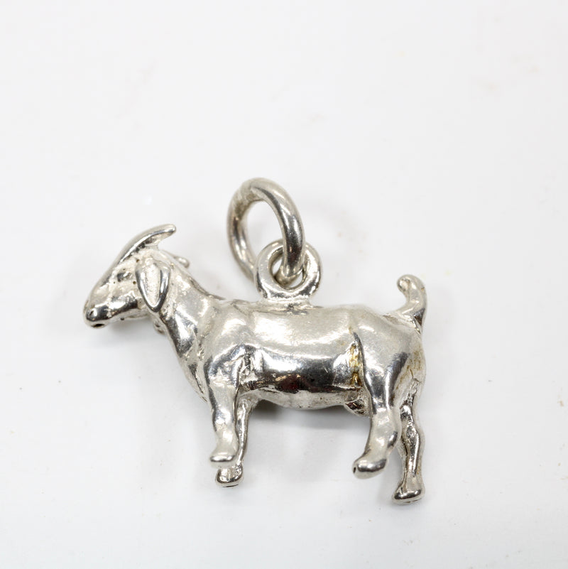 Boer Goat Charm for Bracelet made in 925 Sterling Silver