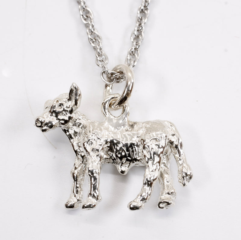 Silver Calf Necklace made in solid 925 Sterling Silver