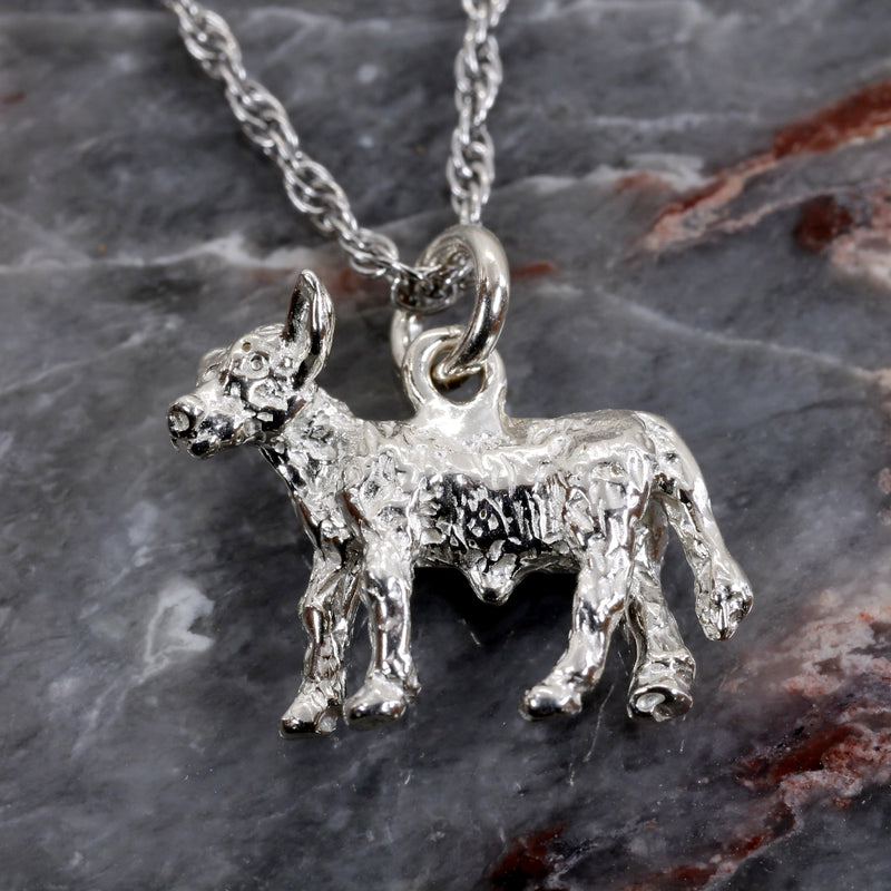 Silver Calf Necklace made in solid 925 Sterling Silver