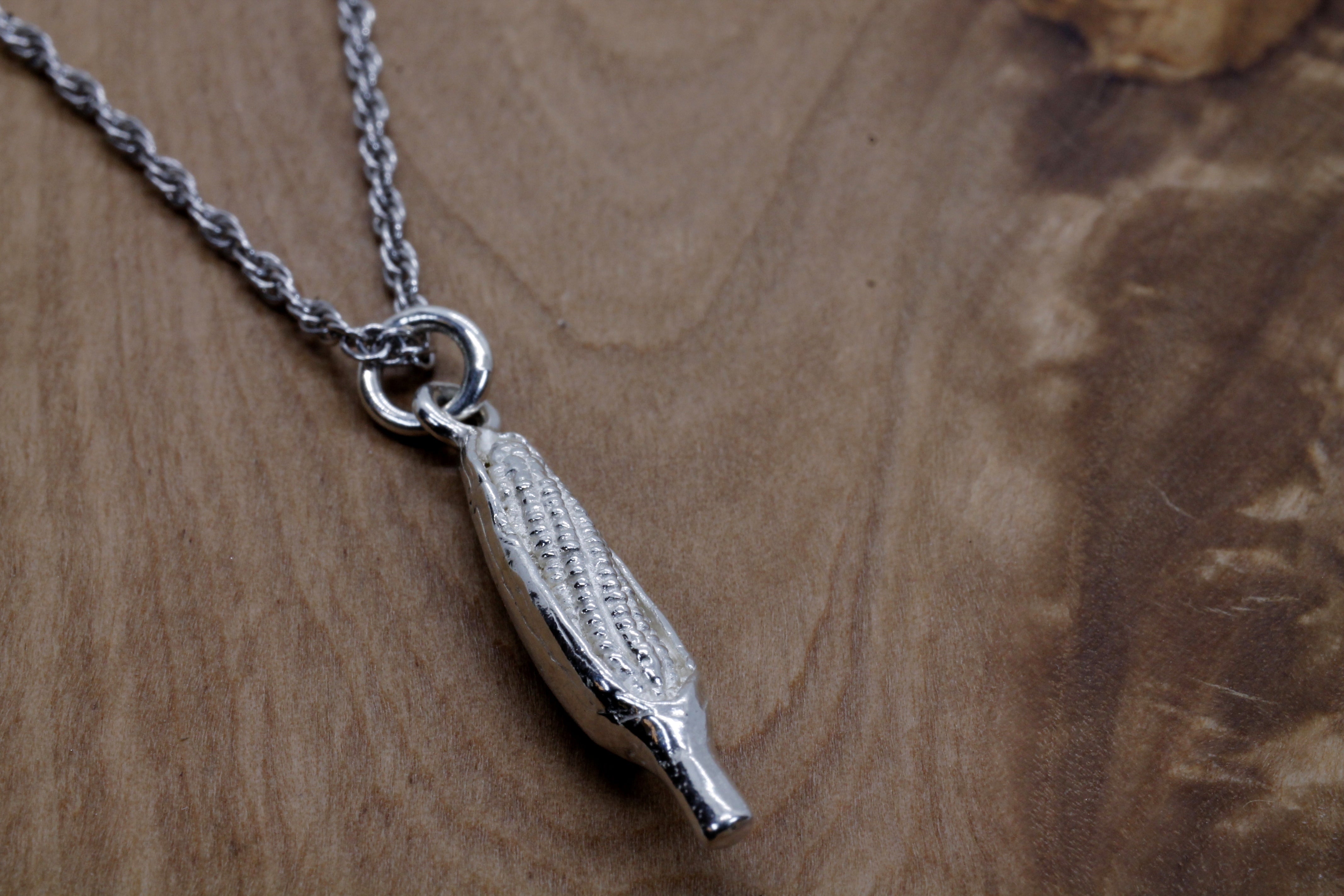 ネックレス・ペンダント EOU STUDIO silver corn necklace Sterling Silver Corn Necklace | Handmade Sand Casted Corn