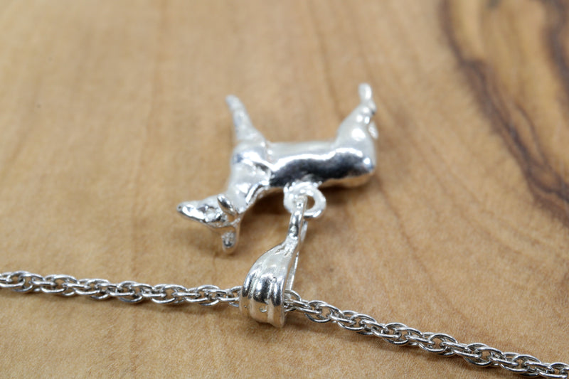 Show Lamb Necklace in 925 Sterling Silver Gift for girl